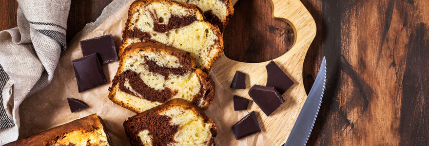 gâteau marbré au chocolat